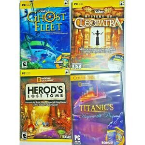 Nat Geo Adventure Ghost Fleet Titanic Herods Cleopatra PC Computer Game History